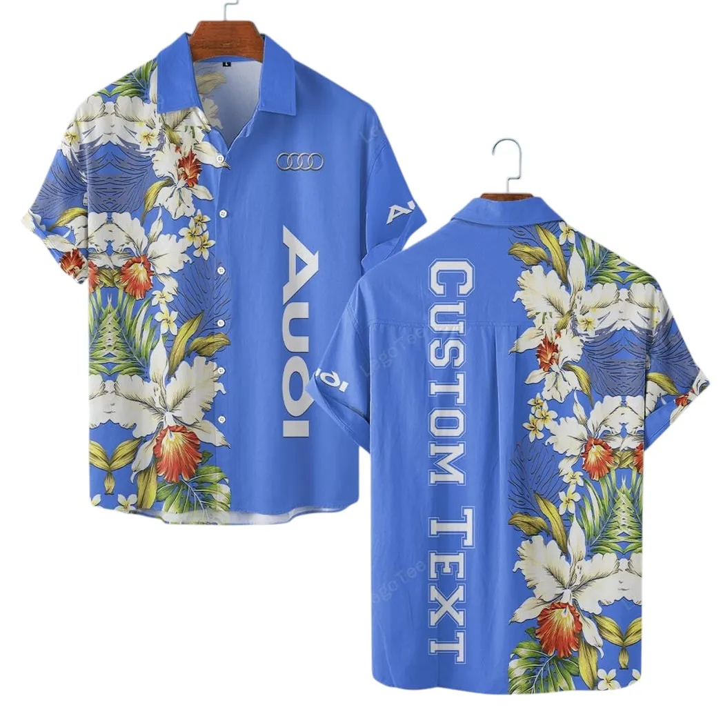 Vintage Car Fans Gift Hawaiian Shirt, Button up Shirt All Over Print For Car Lovers CAR1230304000 - Blue