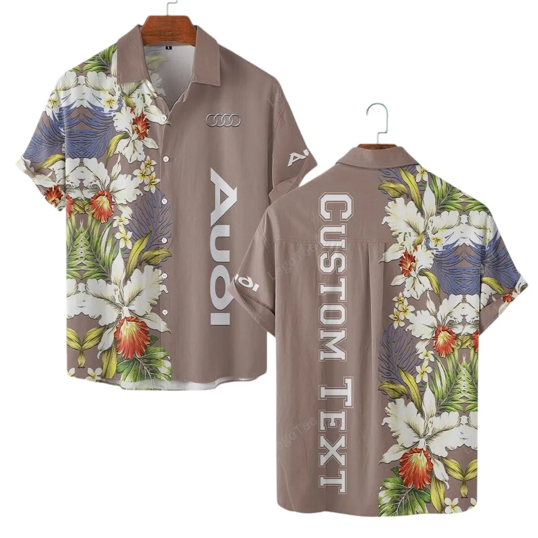 Vintage Car Fans Gift Hawaiian Shirt, Button up Shirt All Over Print For Car Lovers CAR1230304000 - Brown