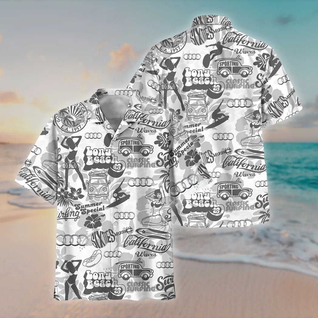 Vintage Car Fans Gift Hawaiian Shirt, Button up Shirt All Over Print For Car Lovers CAR201030725558