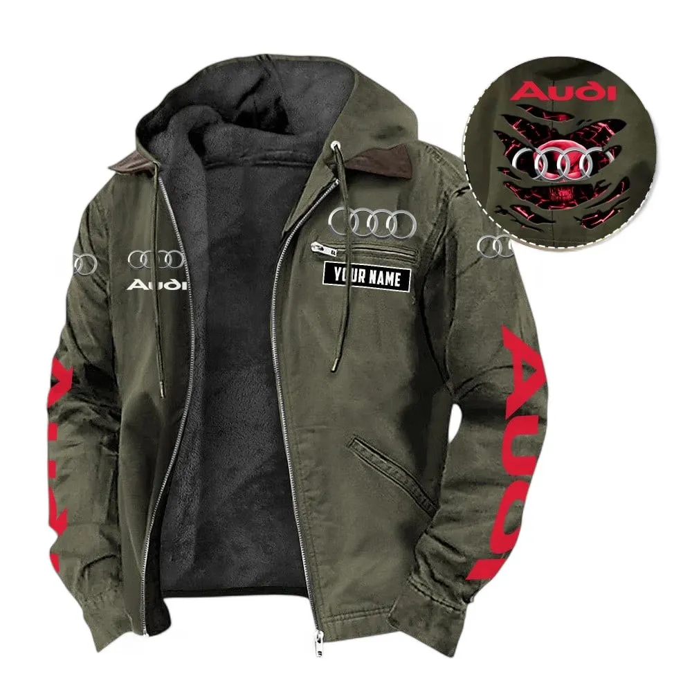 Vintage Car Fans Gift Hooded And Flannel Hoodie, Jacket Exclusive Logo For Car Lovers, Custom Name CAR391072125670-Green
