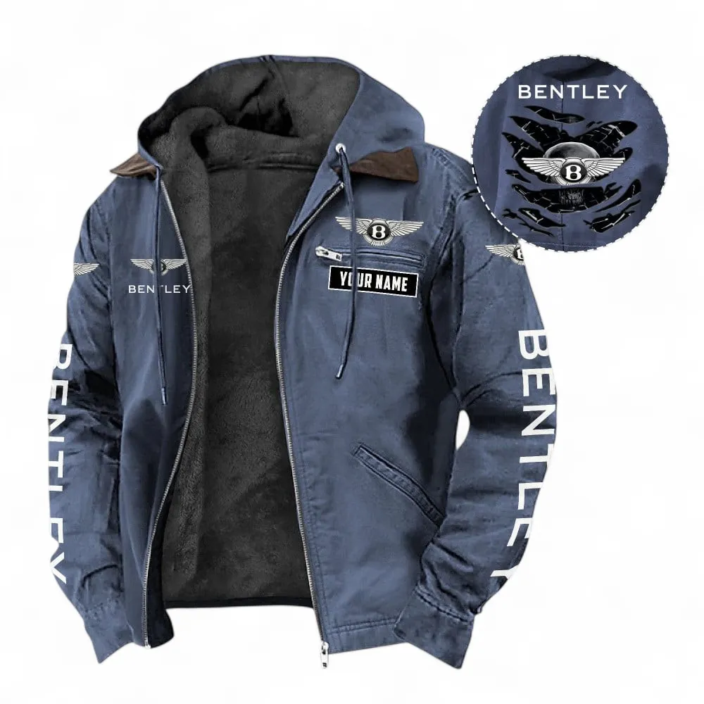 Vintage Car Fans Gift Hooded And Flannel Hoodie, Jacket Exclusive Logo For Car Owners, Custom Name CAR391072125678-Navy Blue