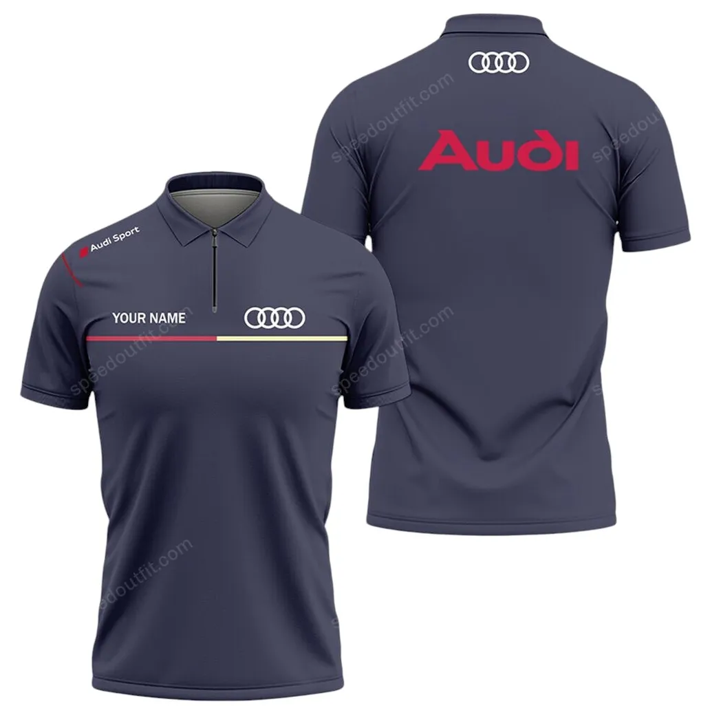Vintage Car Fans Gift Zipper Polo Shirt, Shirt Exclusive Logo For Car Lovers CAR93031025225