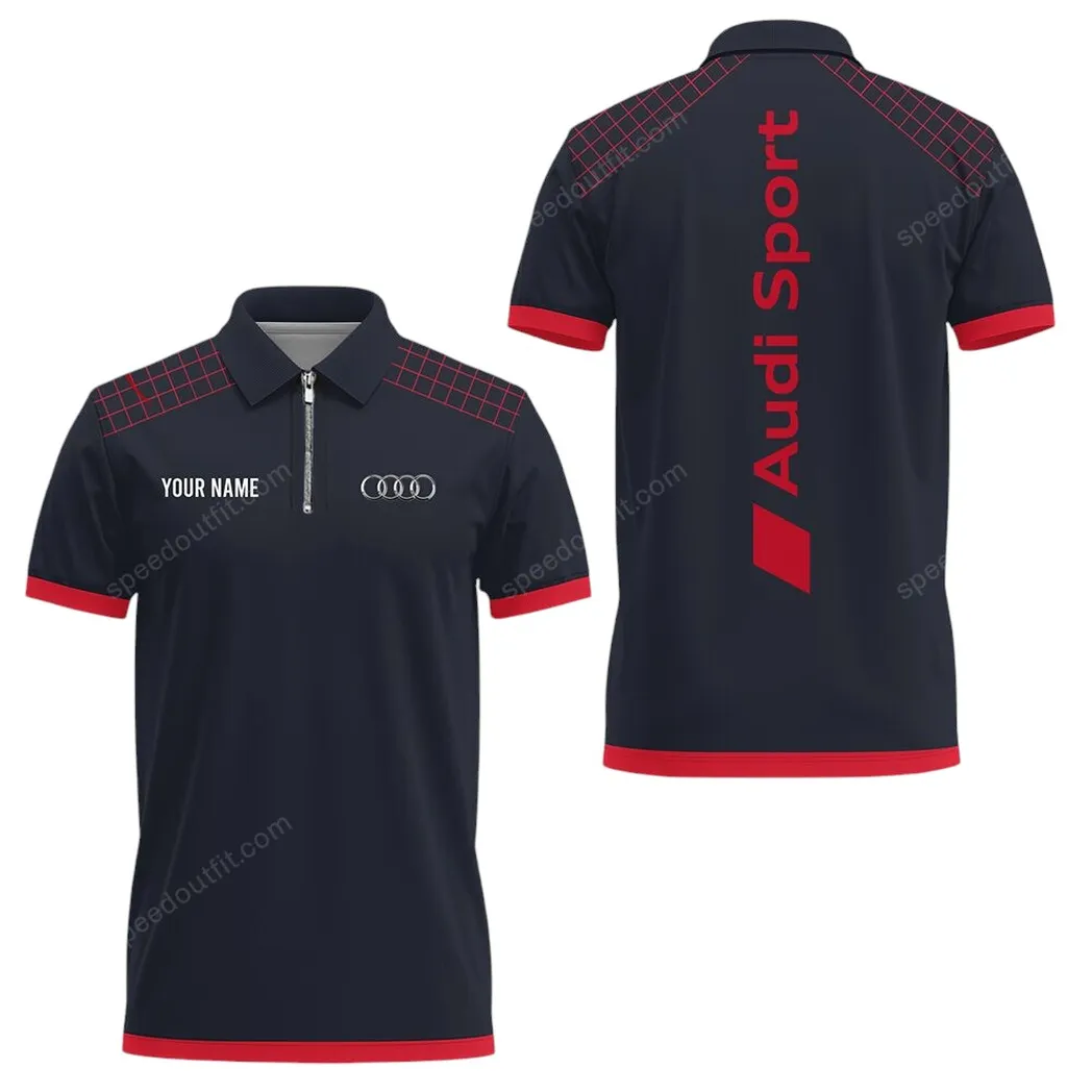 Vintage Car Fans Gift Zipper Polo Shirt, Shirt Exclusive Logo For Car Lovers CAR93031025227