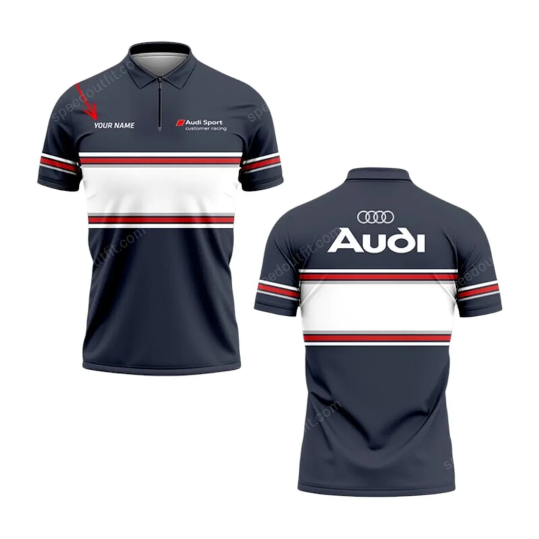 Vintage Car Fans Gift Zipper Polo Shirt, Shirt Exclusive Logo For Car Lovers CAR93031025234