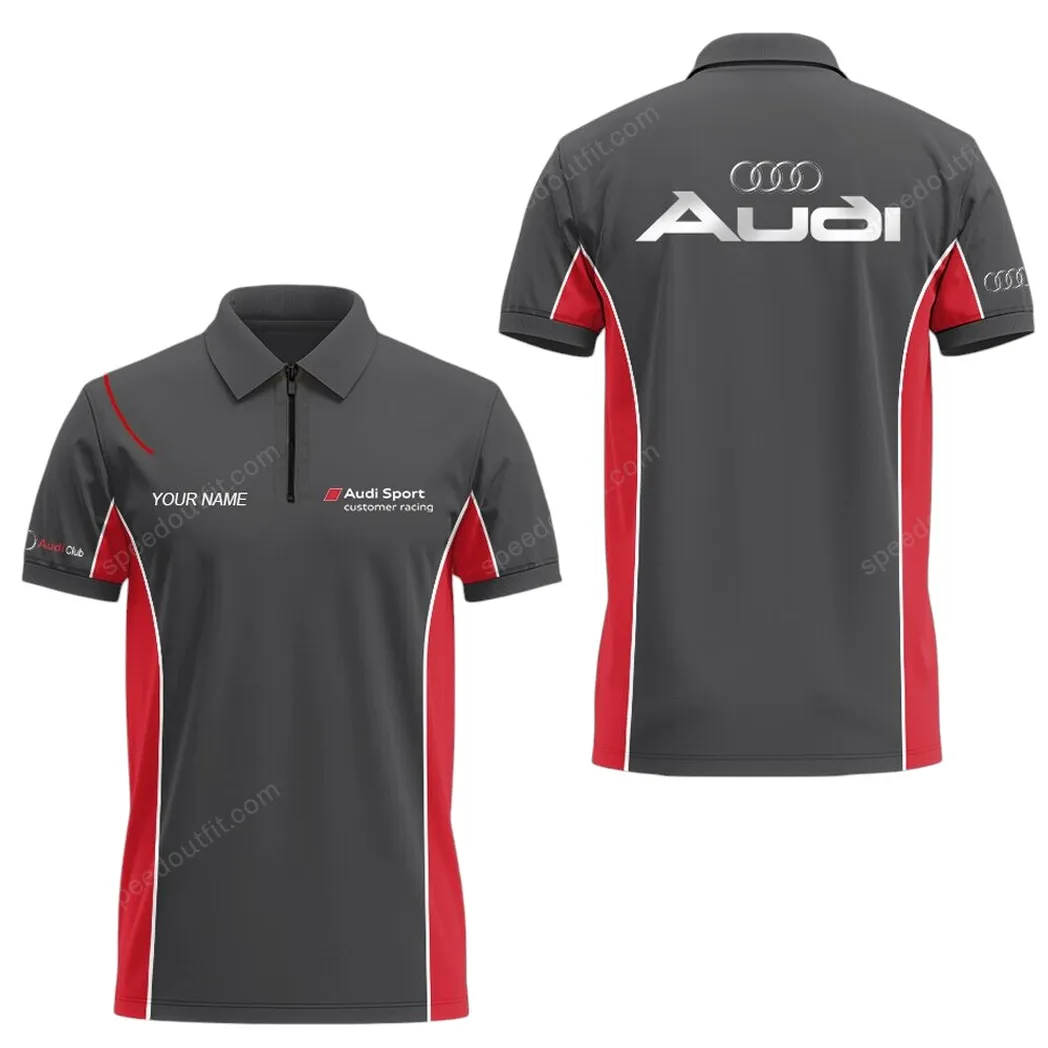 Vintage Car Fans Gift Zipper Polo Shirt, Shirt Exclusive Logo For Car Lovers CAR93031025273