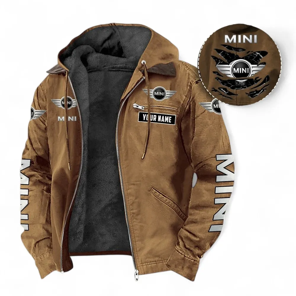 Vintage City Car Fans Gift Hooded And Flannel Hoodie, Jacket Exclusive Logo For Car Owners, Custom Name CAR391072125691-Camel