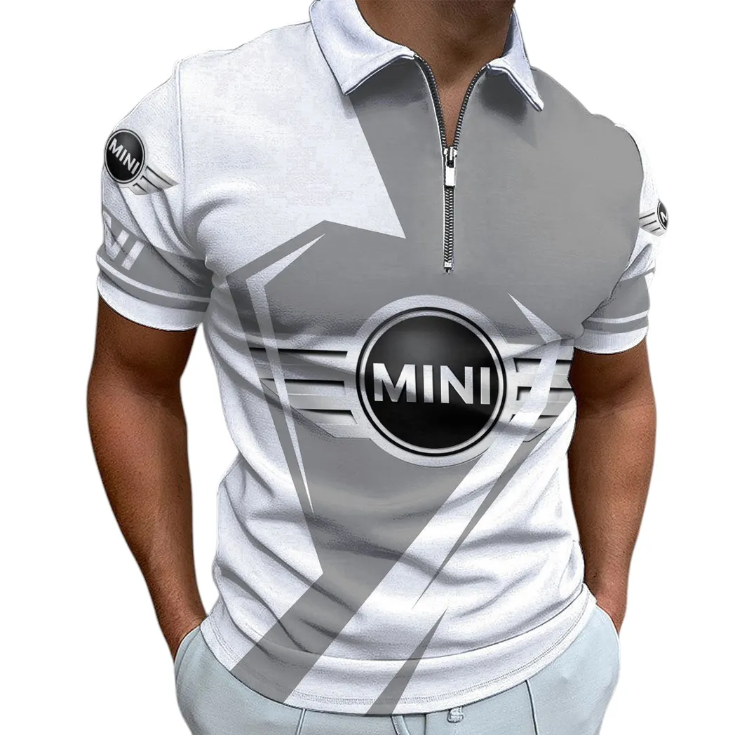 Vintage City Car Fans Gift Zipper Polo Shirt, Shirt Exclusive Logo For Vintage City Car Lovers CAR3202122523