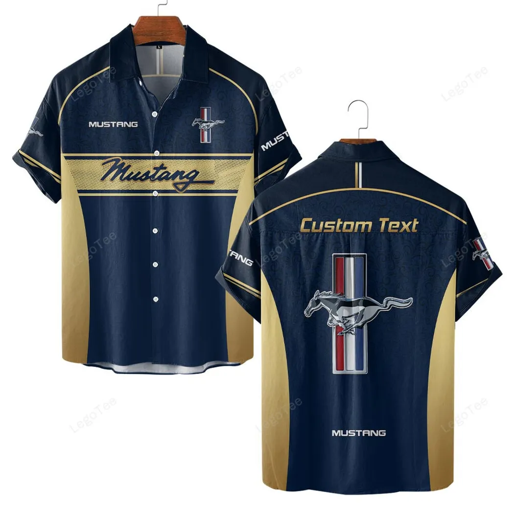 Vintage Sport Auto Fans Gift Hawaiian Shirt, Button up Shirt Exclusive Logo For Car Lovers, Custom Name CAR137021325894-3
