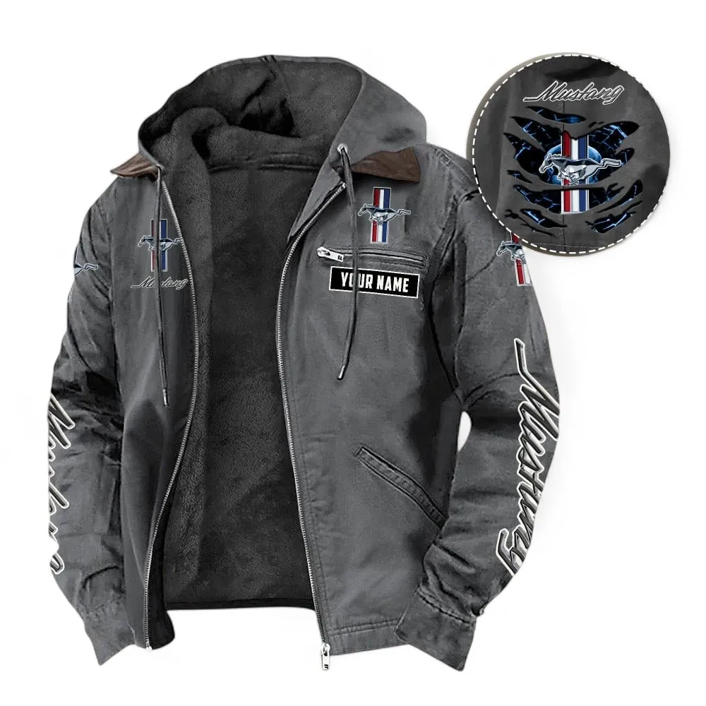 Vintage Sport Auto Fans Gift Hooded And Flannel Hoodie, Jacket Exclusive Logo For Car Lovers, Custom Name CAR391072125669-Gray