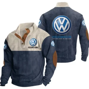 Car Men's Stand Up Collar Base Shirt, Collar Hoodie Exclusive Logo For Car Motorcycles Fans CAR20012202 - Navy Blue