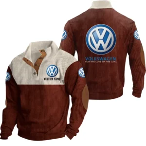 Car Men's Stand Up Collar Base Shirt, Collar Hoodie Exclusive Logo For Car Motorcycles Fans CAR20012202 - Red