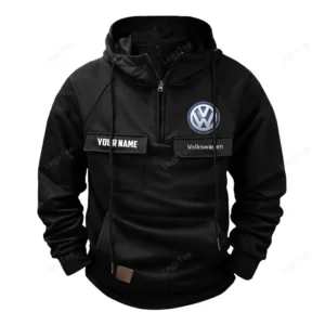 Car Hoodie Tactical Quarter Zip, Hoodie Exclusive Logo For Car Lovers - Black CAR109021425336-2