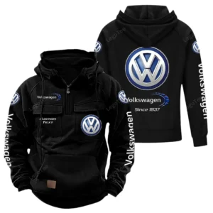 Car Hoodie Tactical Quarter Zip, Hoodie Exclusive Logo For Car Lovers - Black CAR96021425666-2