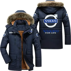 Car Cars Parka hoodie, Coat with Hood Exclusive Logo For Car Motorcycles Lovers CAR7002082248 - Navy