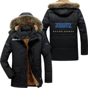 Car Parka hoodie, Coat with Hood Exclusive Logo For Car Motorcycles Lovers CAR7002082249 - Black