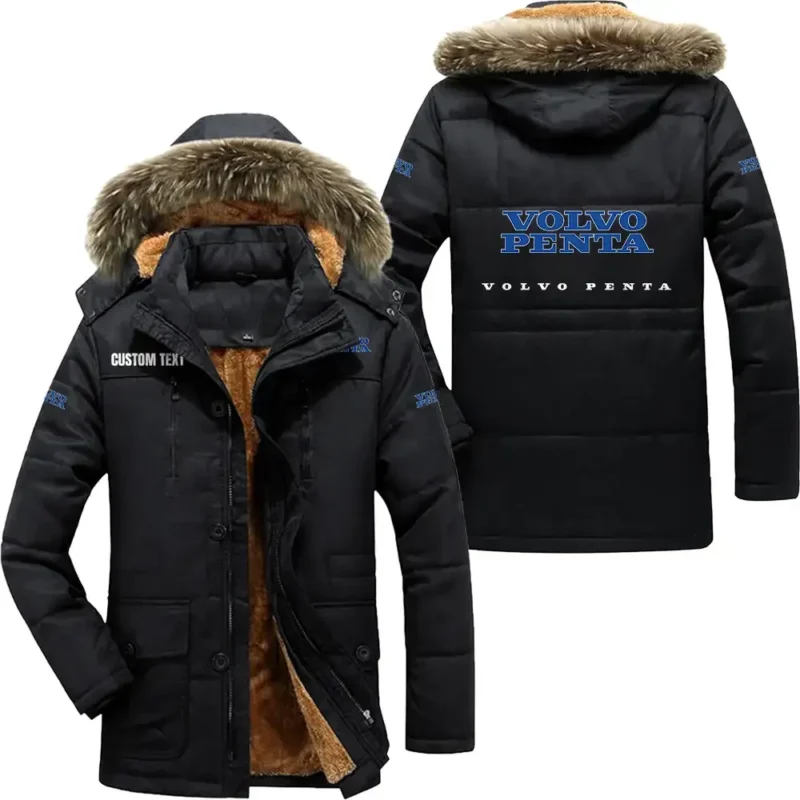 Car Parka hoodie, Coat with Hood Exclusive Logo For Car Motorcycles Lovers CAR7002082249 - Black