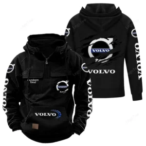 Car Hoodie Tactical Quarter Zip, Hoodie Exclusive Logo For Car Lovers - Black CAR122021425006-2