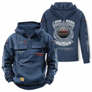 Car Motors Hoodie Tactical Quarter Zip, Hoodie Exclusive Logo For Car Owners CAR106021525040 - Dark Blue