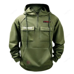 Car Motors Hoodie Tactical Quarter Zip, Hoodie Exclusive Logo For Car Motors Lovers - Army Green CAR109021425381-1