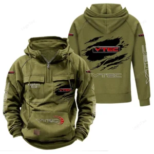 Car Motors Hoodie Tactical Quarter Zip, Hoodie Exclusive Logo For Car Motors Lovers - Army Green CAR122021425041-1