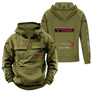 Car Motors Hoodie Tactical Quarter Zip, Hoodie Exclusive Logo For Car Motors Lovers - Army Green CAR96021425743-1