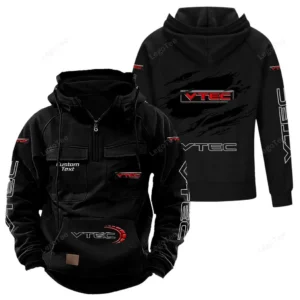 Car Motors Hoodie Tactical Quarter Zip, Hoodie Exclusive Logo For Car Motors Lovers - Black CAR122021425041-2