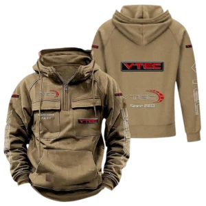 Car Motors Hoodie Tactical Quarter Zip, Hoodie Exclusive Logo For Car Motors Lovers - Khaki CAR96021425743-4