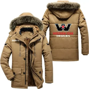 Car Parka hoodie, Coat with Hood Exclusive Logo For Car Motorcycles Lovers CAR7002082251 - Khaki