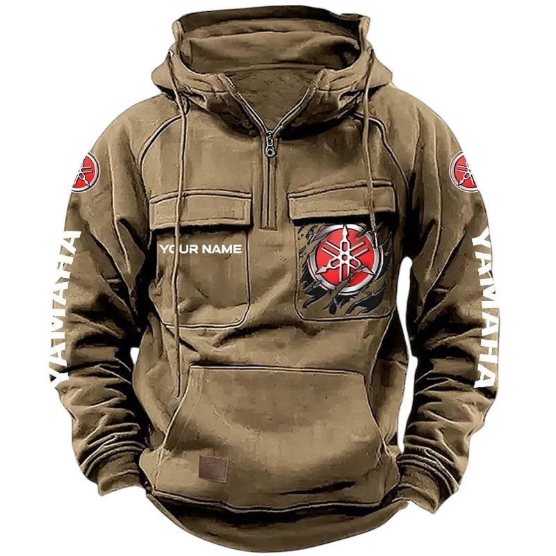 Auto Hoodie Tactical Quarter Zip, Hoodie Exclusive Logo For Auto Lovers CAR164022425161 - Khaki