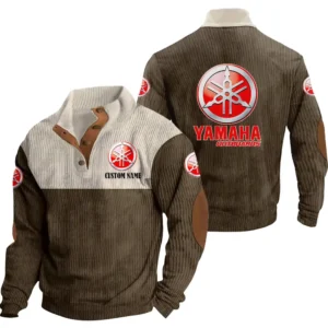 Auto Men's Stand Up Collar Base Shirt, Collar Hoodie Exclusive Logo For Car Motorcycles Fans CAR20012208 - Brown