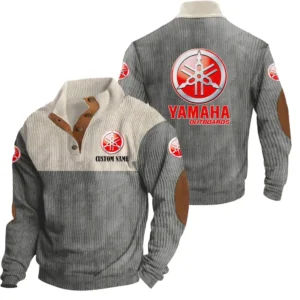 Auto Men's Stand Up Collar Base Shirt, Collar Hoodie Exclusive Logo For Car Motorcycles Fans CAR20012208 - Grey