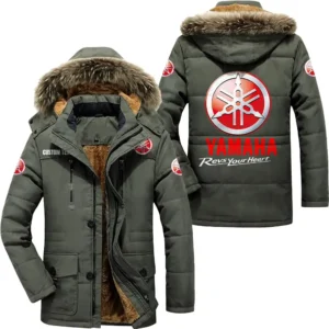 Auto Parka hoodie, Coat with Hood Exclusive Logo For Car Motorcycles Lovers CAR7002082252 - Army Green