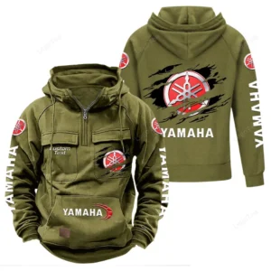 Auto Hoodie Tactical Quarter Zip, Hoodie Exclusive Logo For Auto Lovers - Army Green CAR122021425042-1