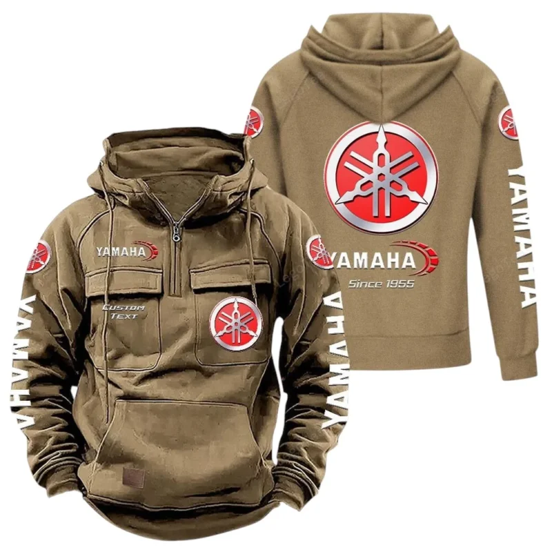 Auto Hoodie Tactical Quarter Zip, Hoodie Exclusive Logo For Auto Lovers - Khaki CAR96021425729-4